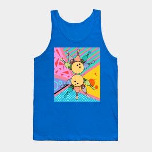 Destroy Pin Bowling Skittles Ball Tank Top